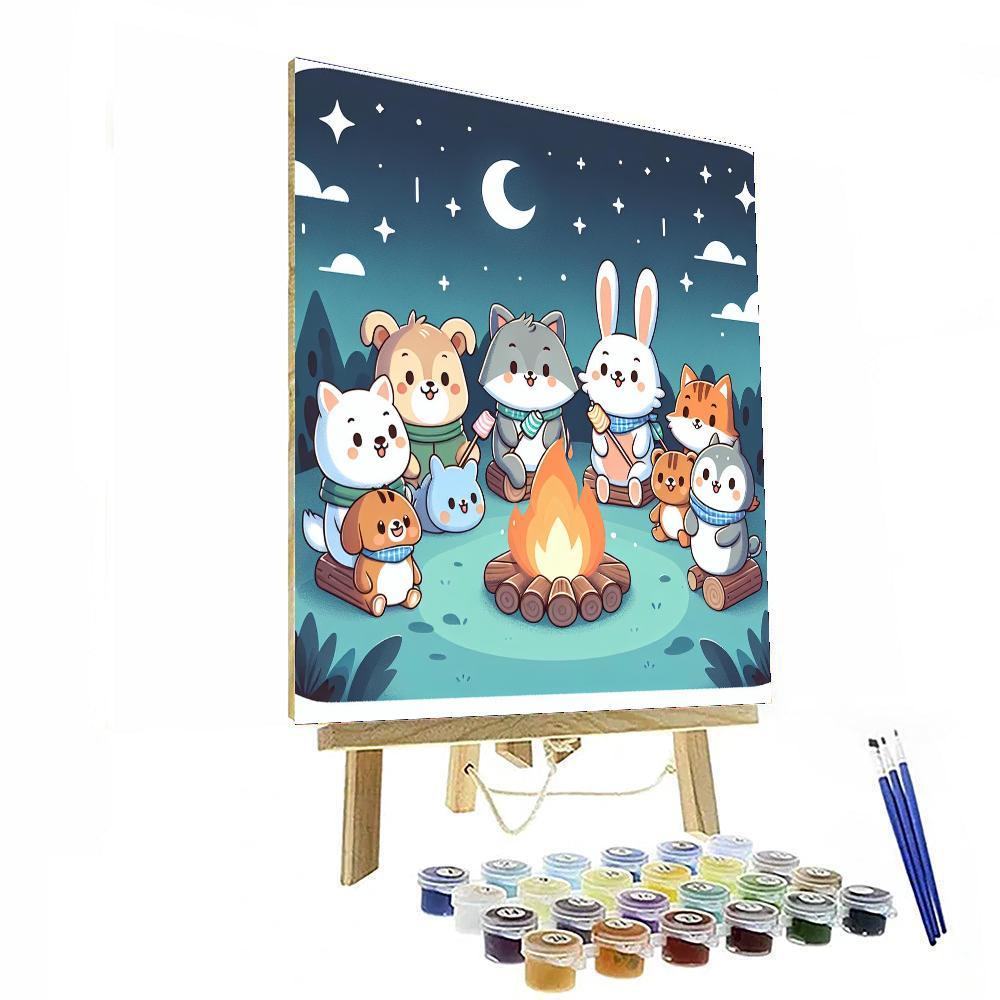 Cuddly Creature Campout Paint By Color