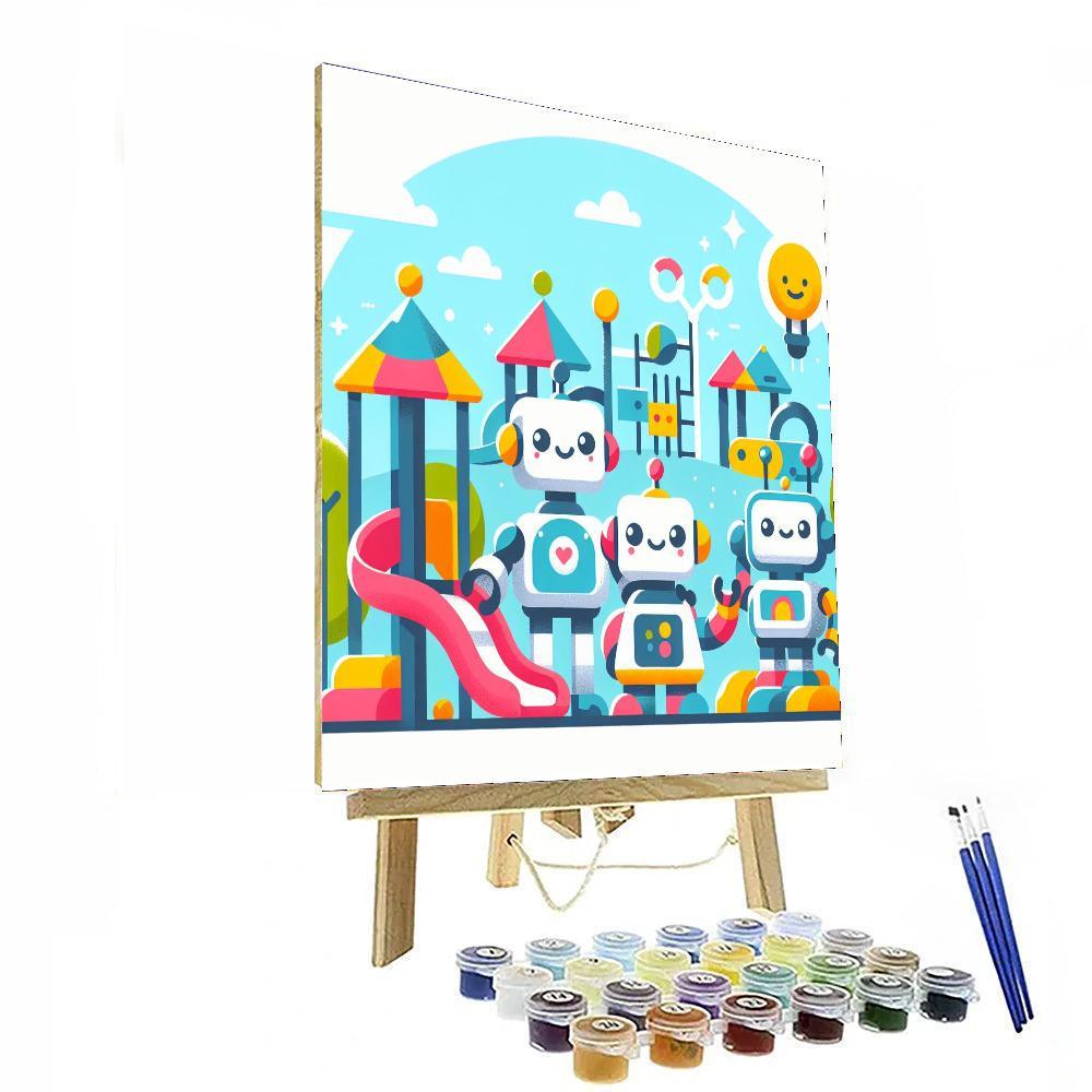 Robot Playground DIY Paint By Numbers