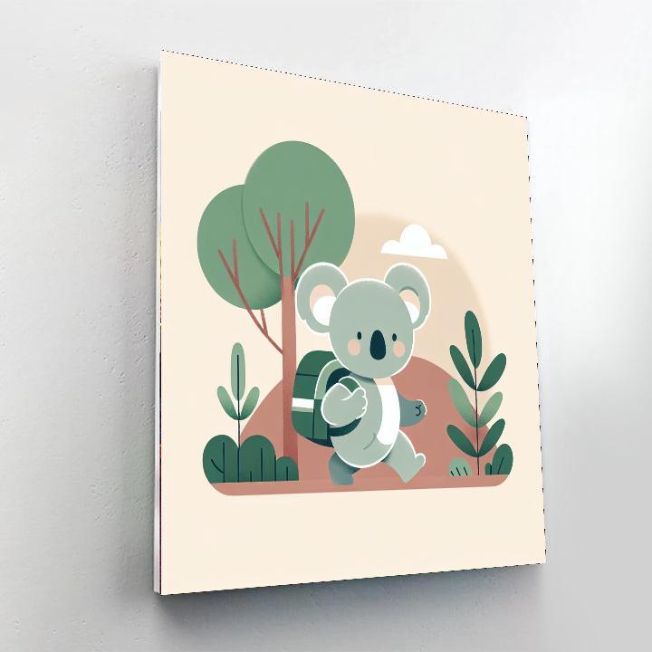 The Curious Koala's Journey Painting By Numbers Kit