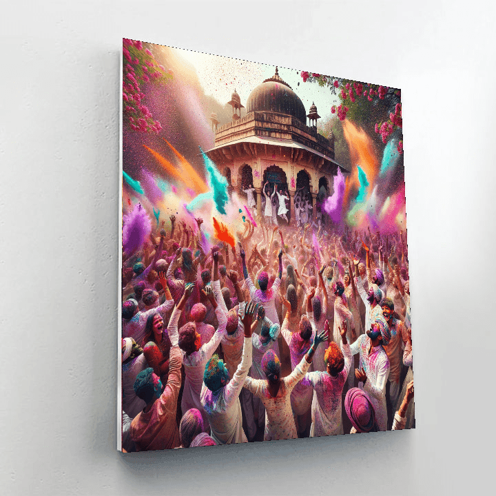 Holi Festival - India Painting By Numbers Kit