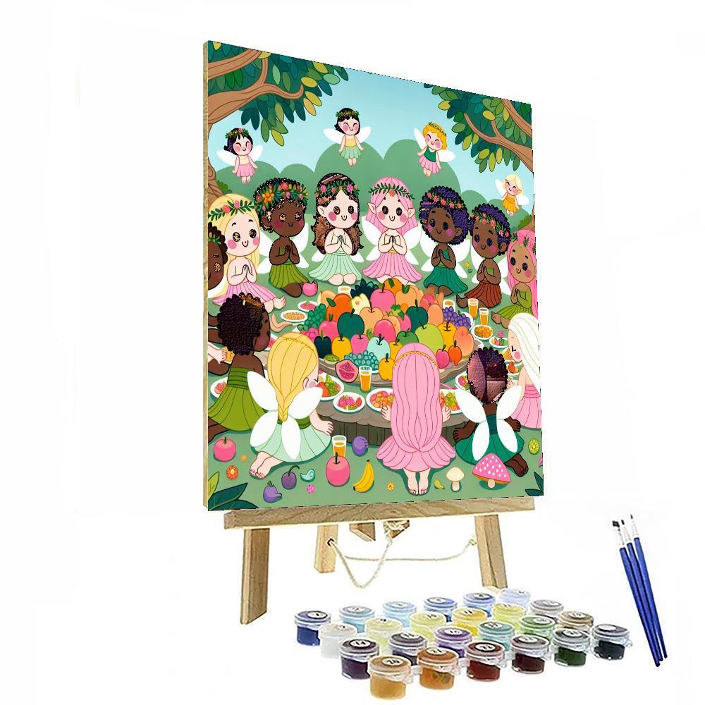 Magic Forest Fairy Feast DIY Paint By Numbers