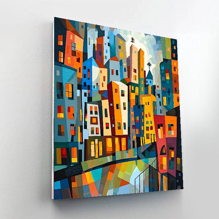Pablo Picasso Inspired Cubist Urban Jungle  Paint By Numbers Kits