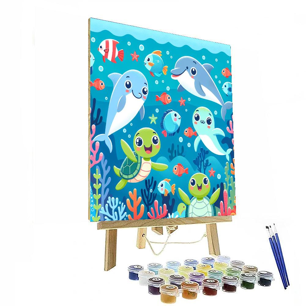 Adorable Ocean Life Paint By Numbers