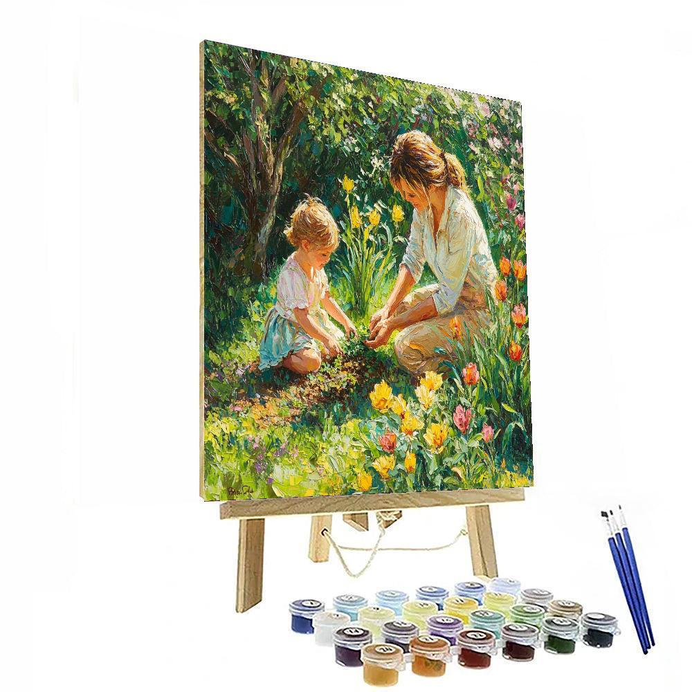 Mom's Garden Sanctuary DIY Paint By Numbers