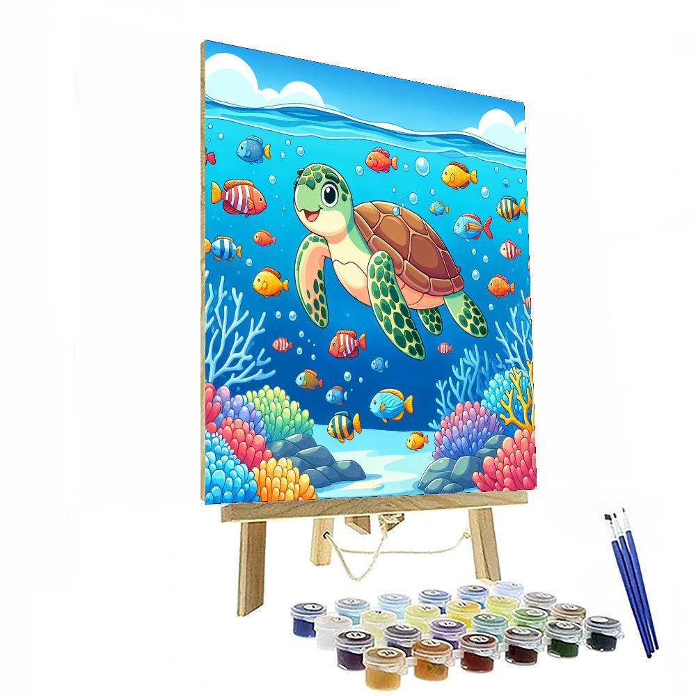 Aquatic Ocean Life Paint By Numbers Art