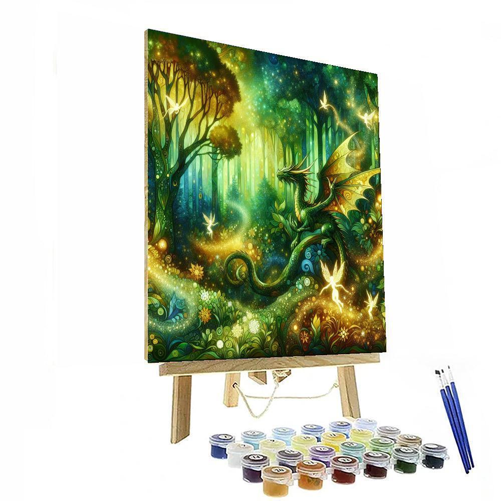 Mythical Forest Adventure Paint By Numbers Art
