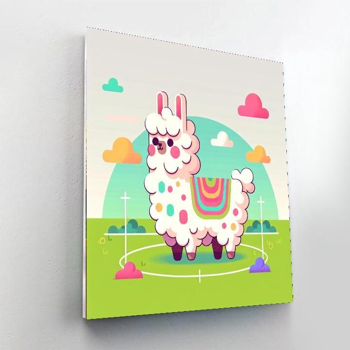 Fluffy Llama Adventures Paint By Color