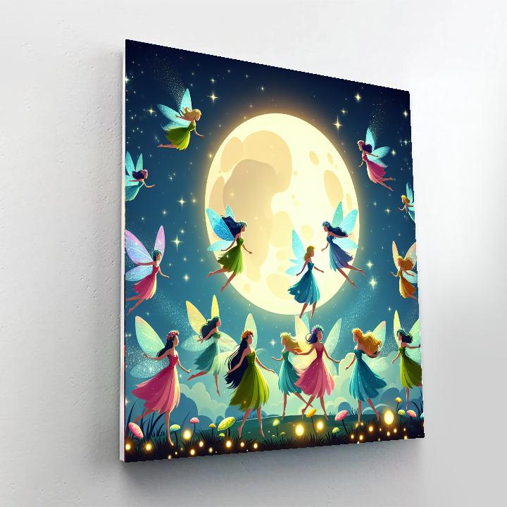 Moonlit Fairy Flight Painting Number Kit