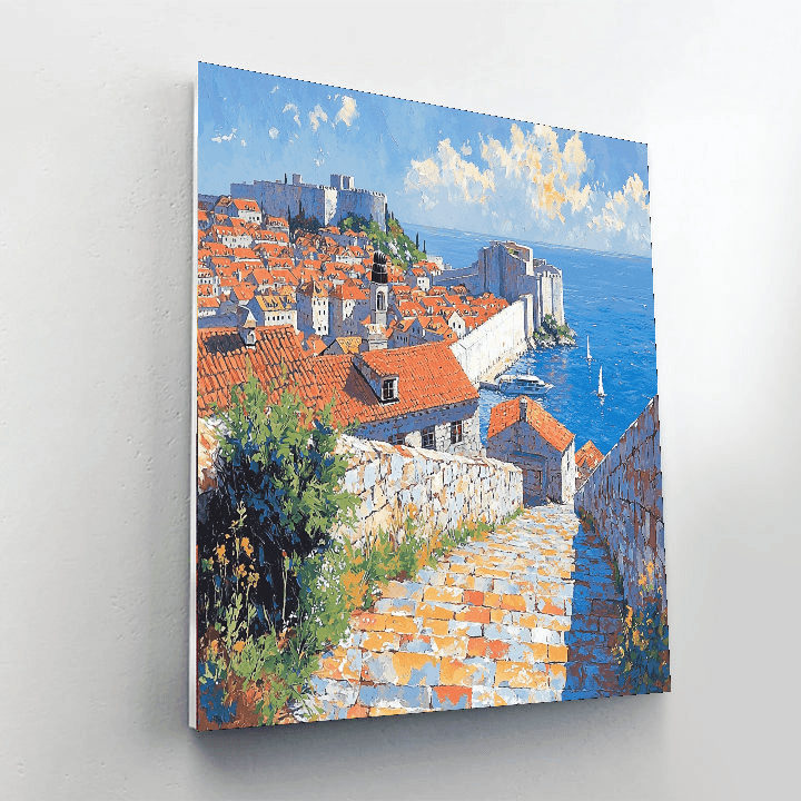 Dubrovnik Old Town - Croatia Painting By Numbers Kit