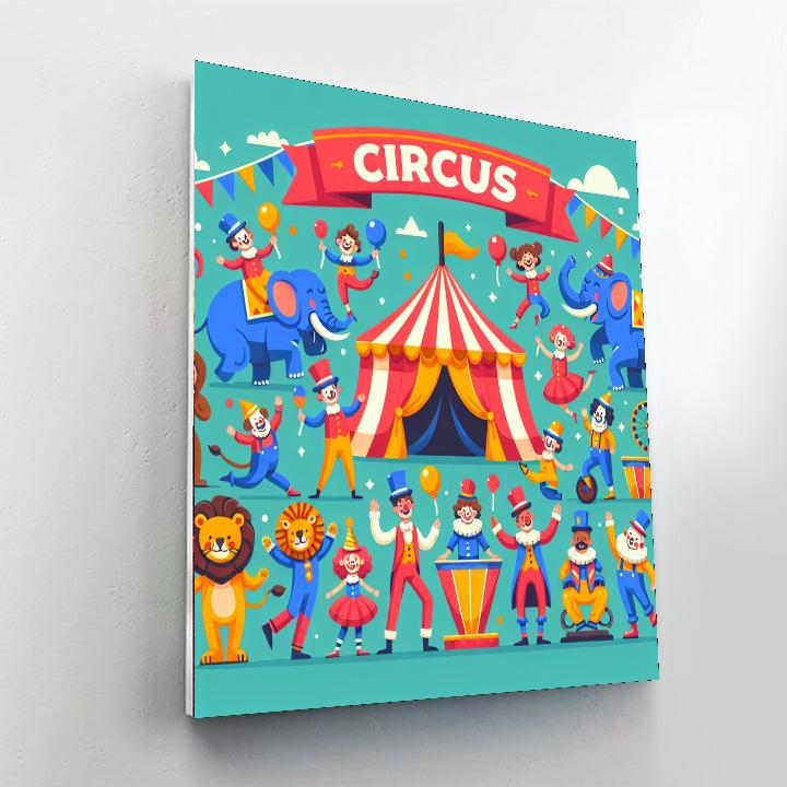 Circus Of Fun Friends Paint By Numbers