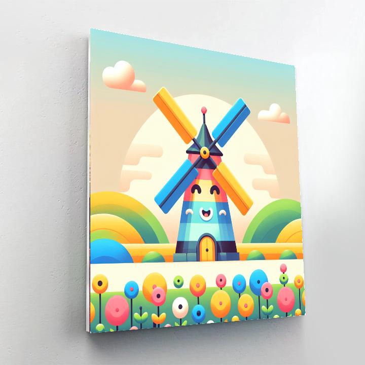Merry Windmill Paint By Numbers Kits