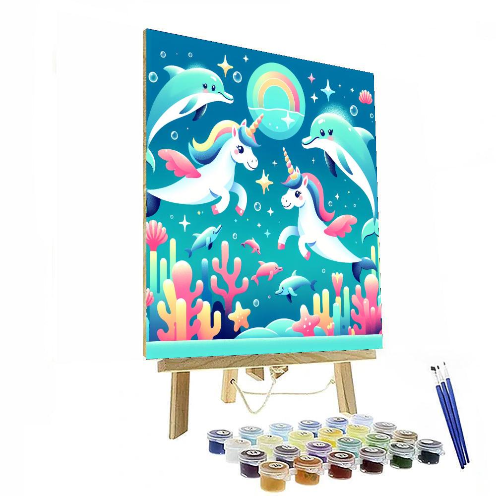 Undersea Unicorns Adventure Numbered Painting Kits