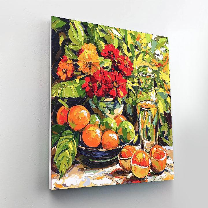 Paul Gauguin Inspired Vibrant Still Life Symphony  Paint By Color