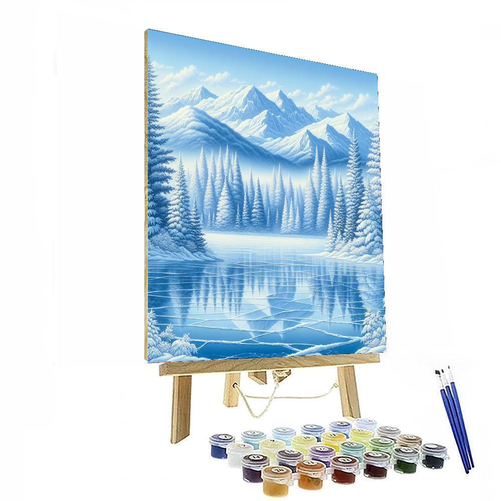 Serene Winter Evening Paint By Numbers Art
