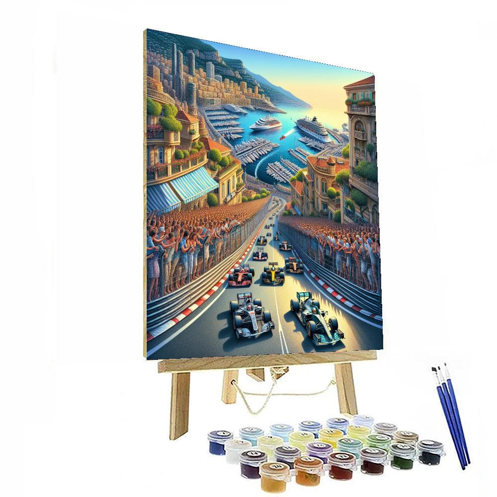 Grand Prix De Monaco - Monaco Paint By Numbers Art