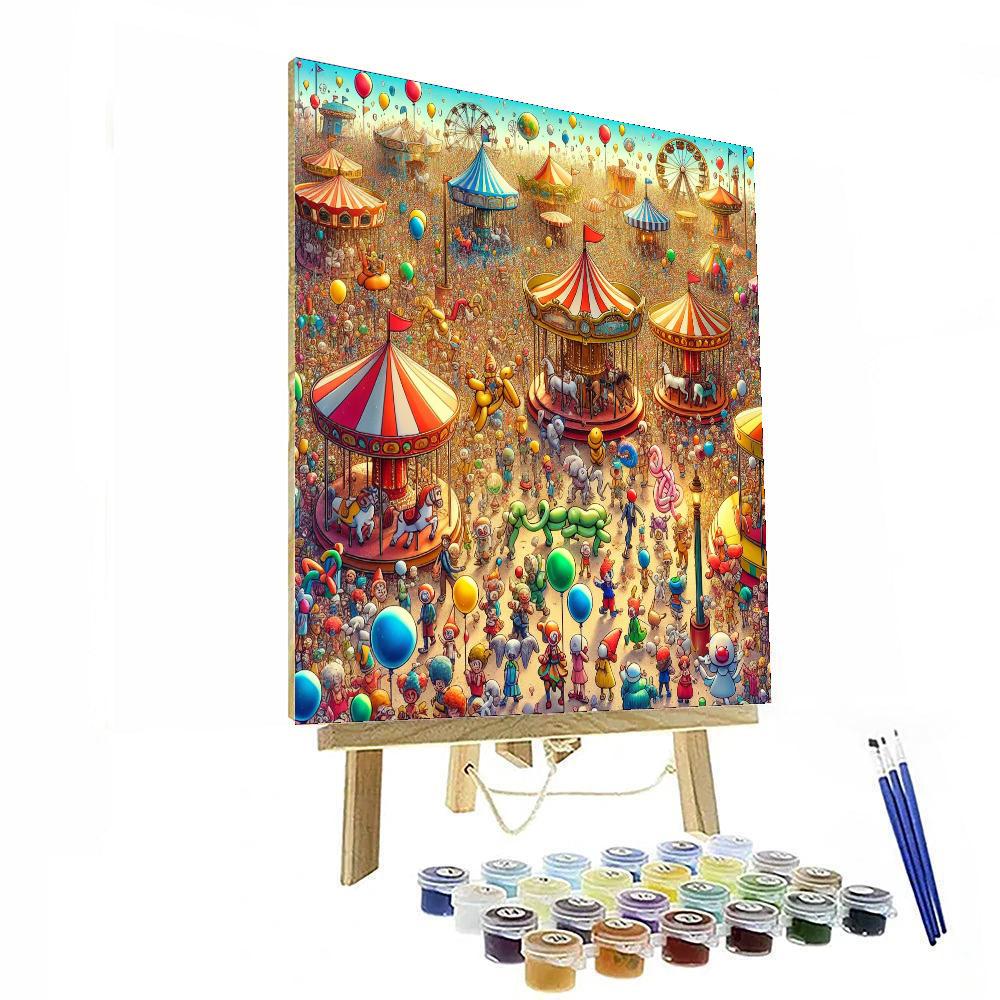Magical Carnival Extravaganza Painting Number Kit