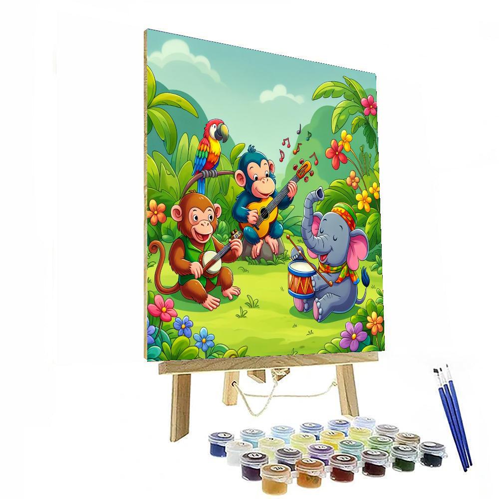 Artful Jungle Jam Painting Number Kit