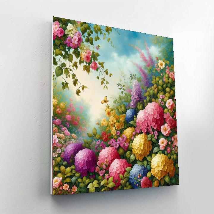 Dreamy Floral Garden DIY Paint By Numbers