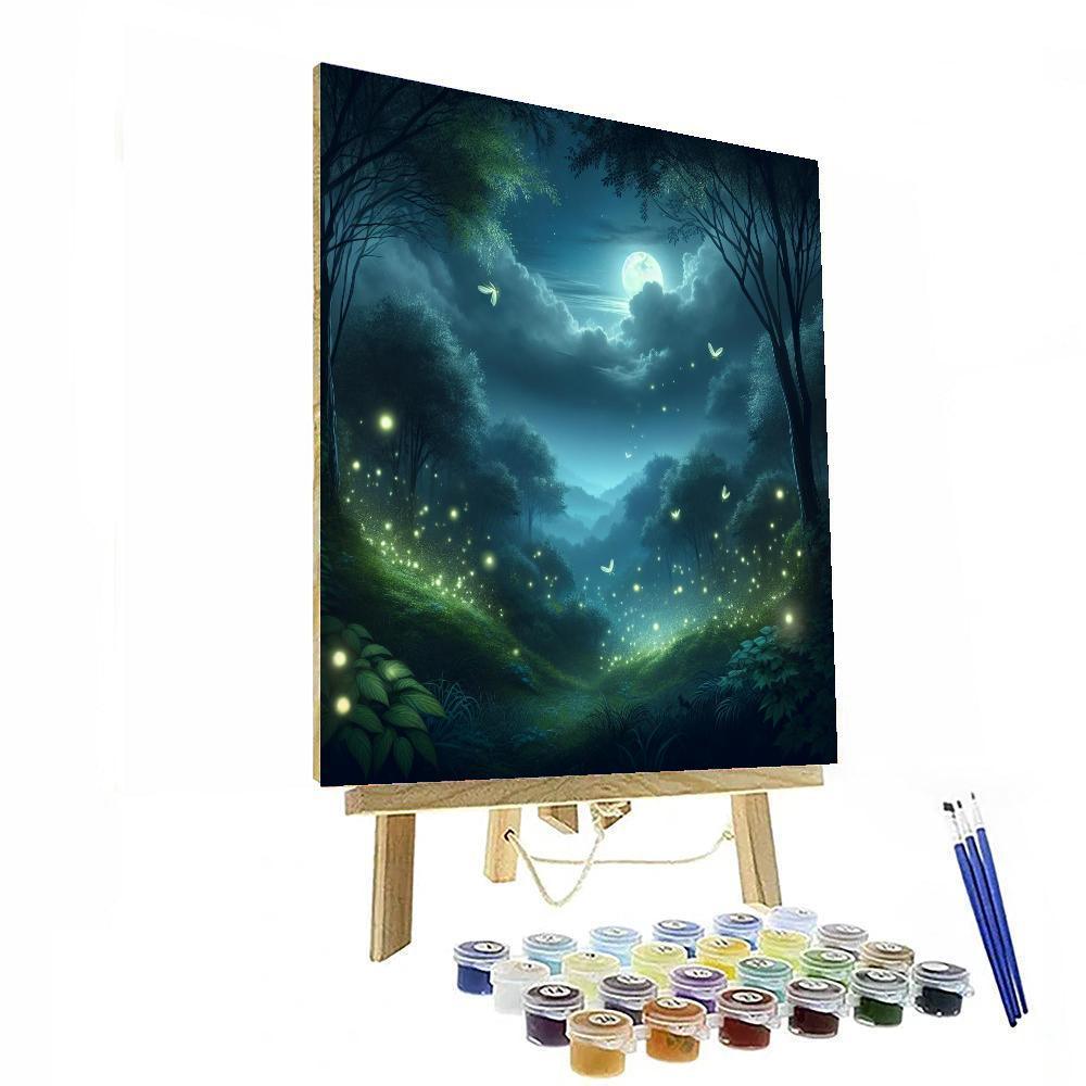 Mystical Night In The Enchanted Woods DIY Paint By Numbers
