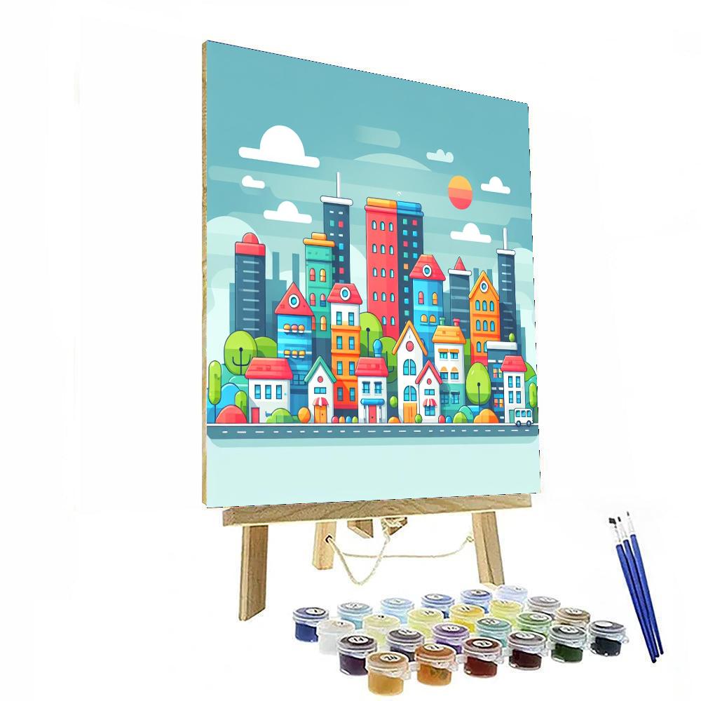 Cityscape Dreamland Numbered Painting Kits