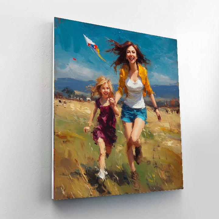 Kite Flying In The Breeze Paint By Number