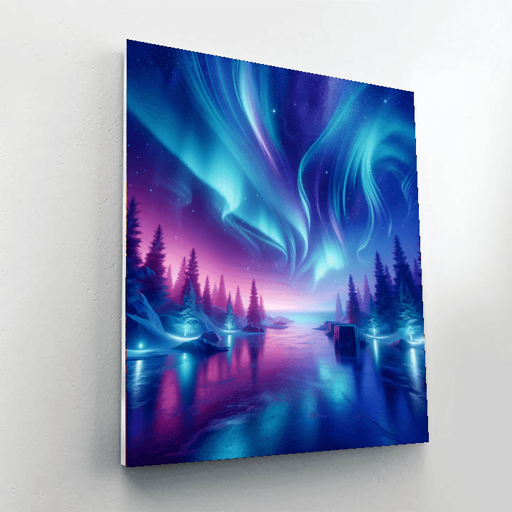 Luminous Northern Night DIY Paint By Numbers