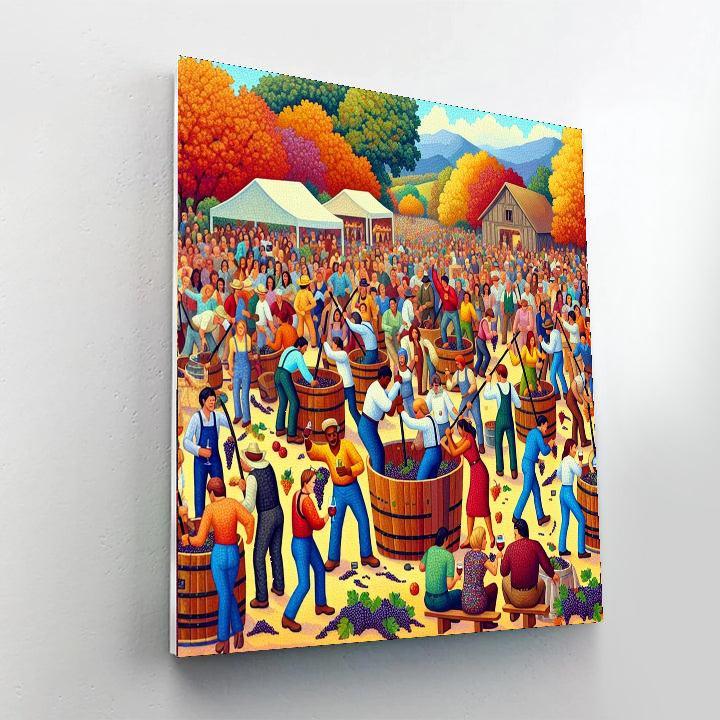 Calaveras Grape Stomp - Usa Numbered Painting Kits
