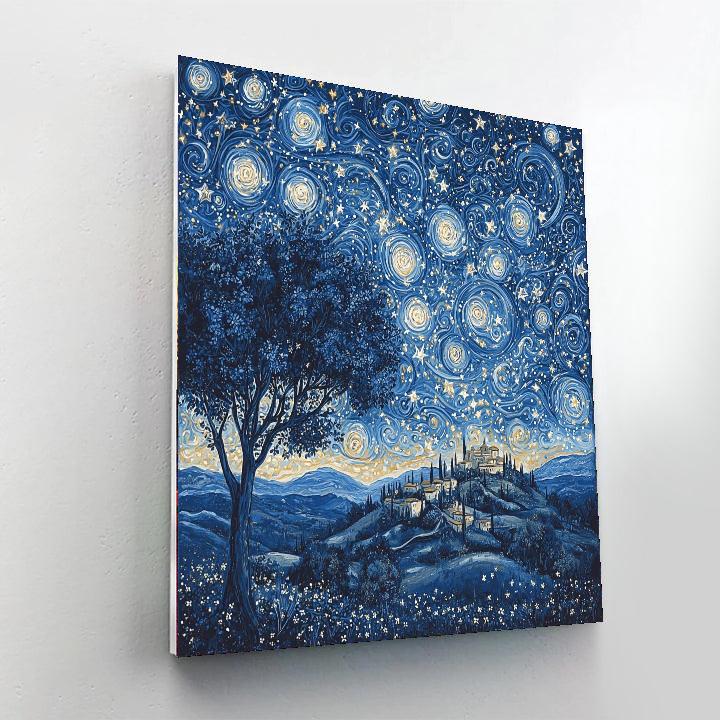 Michelangelo Inspired Symphony Of Stars  Painting Number Kit