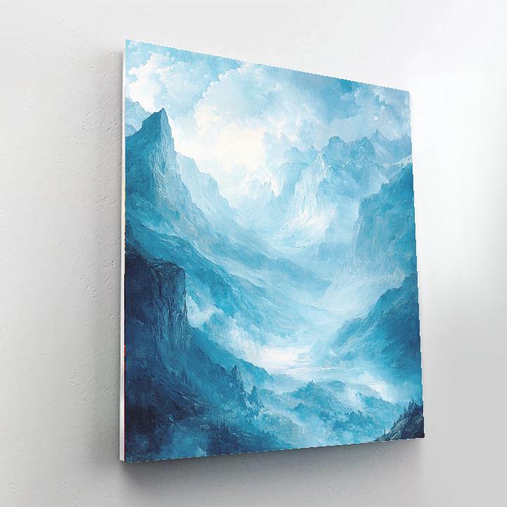 John Constable Inspired Ethereal Peaks  Paint By Number