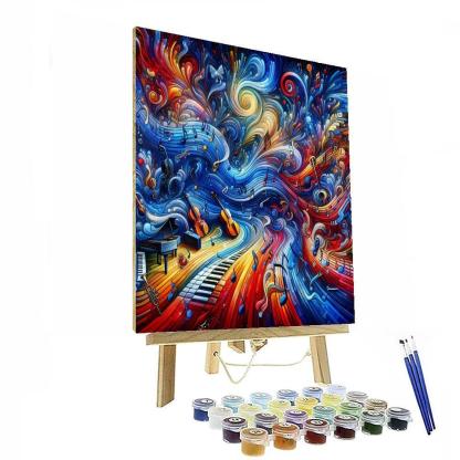 Music's Melodic Journey Number Painting