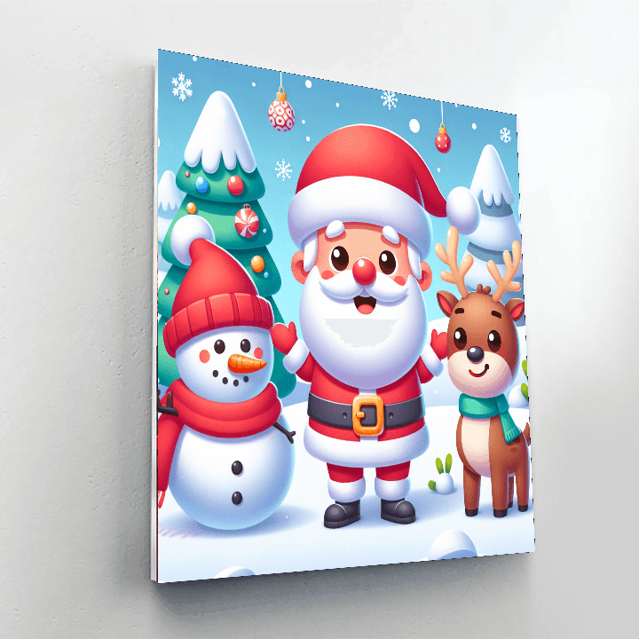 Whimsical Holiday Paint By Number