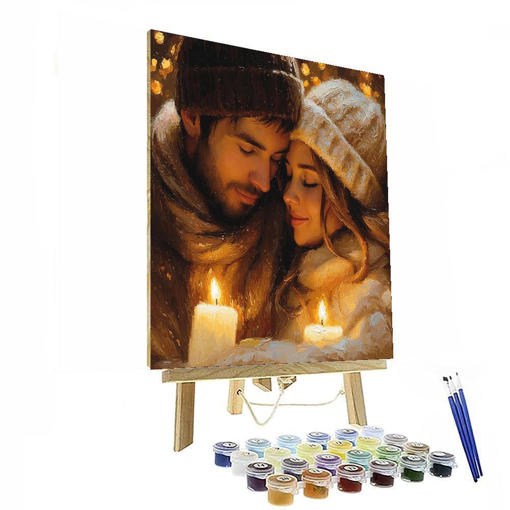 Cuddled By Candlelight DIY Paint By Numbers