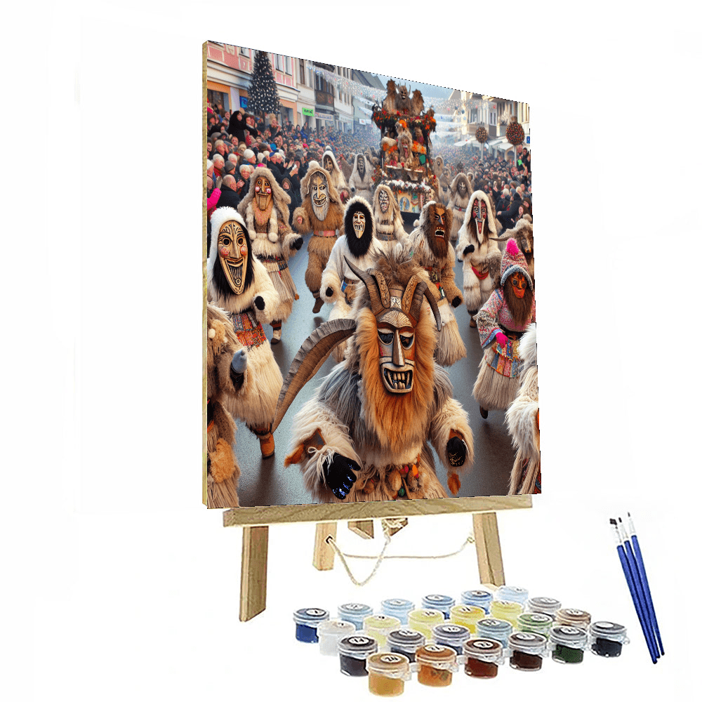 Busó Carnival - Hungary Painting Number Kit