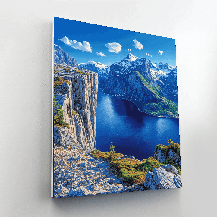 Trolltunga, Norway Painting Number Kit