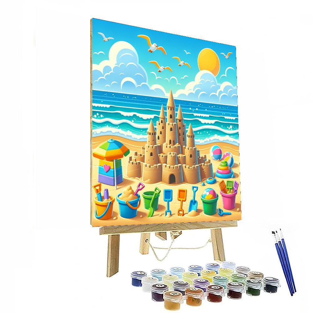 Seaside Sandcastle Challenge Numbered Painting Kits