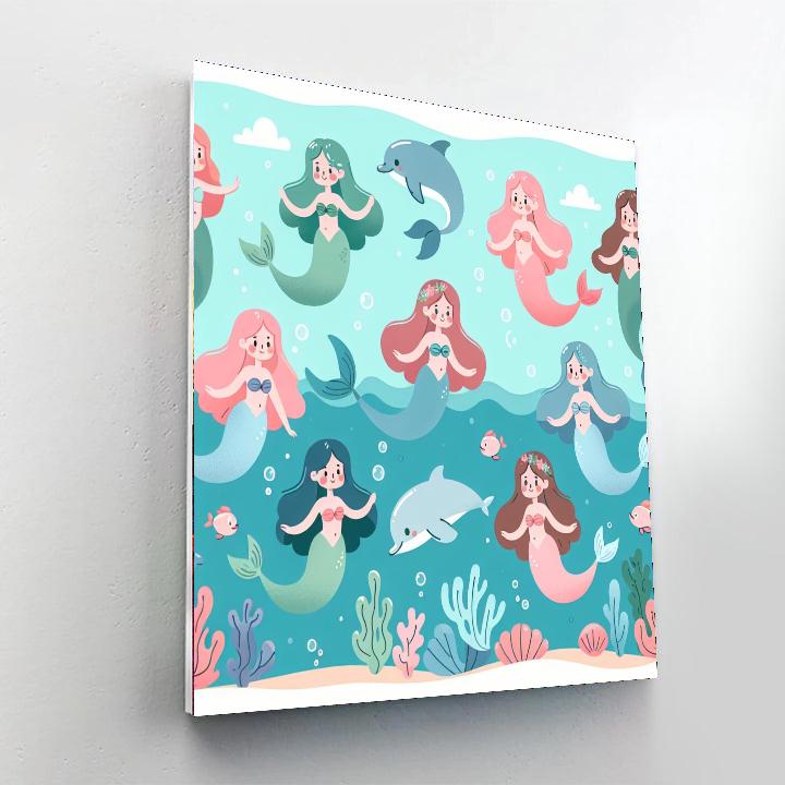 Undersea Mermaid World Paint By Number