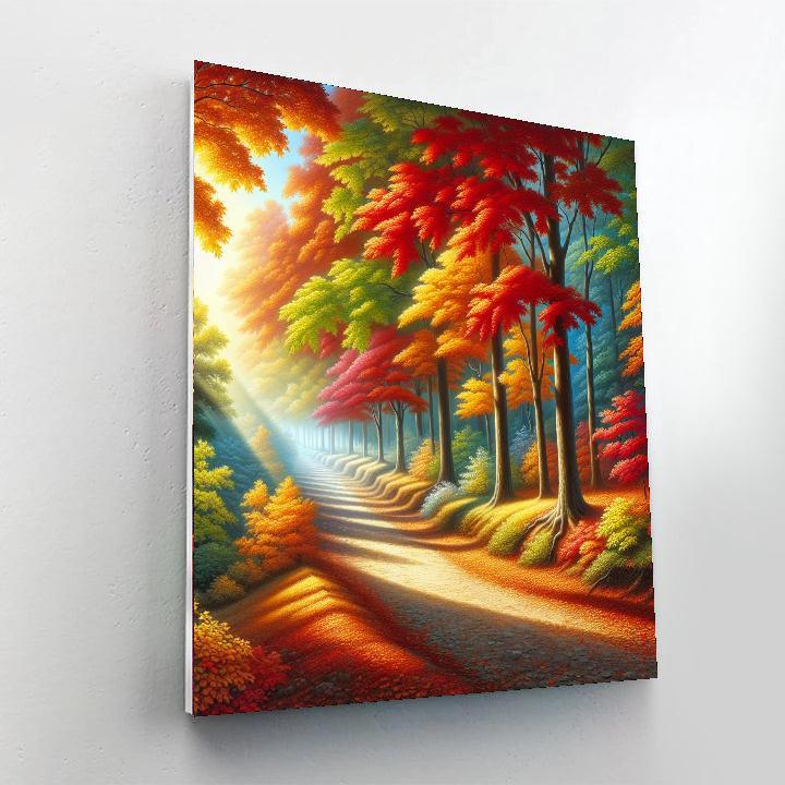Enchanting Autumn Foliage Numbered Painting Kits