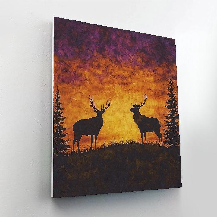 Sir Edwin Landseer Inspired Majestic Silhouettes Of The Wild  Paint By Color