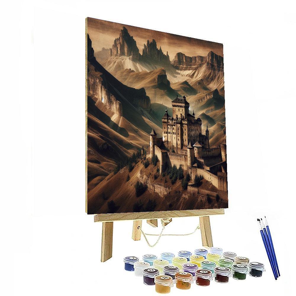 Medieval Fortress View Paint By Color