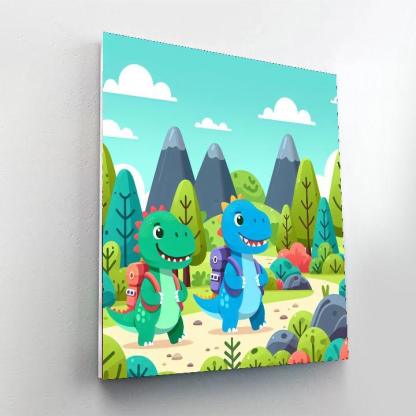 Dino Explorer Club DIY Paint By Numbers