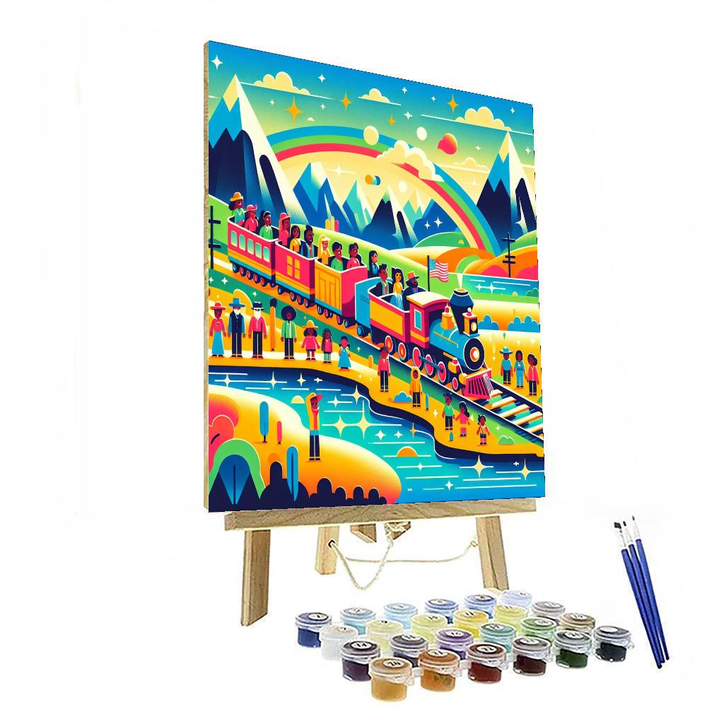 Railway Adventure Express DIY Paint By Numbers