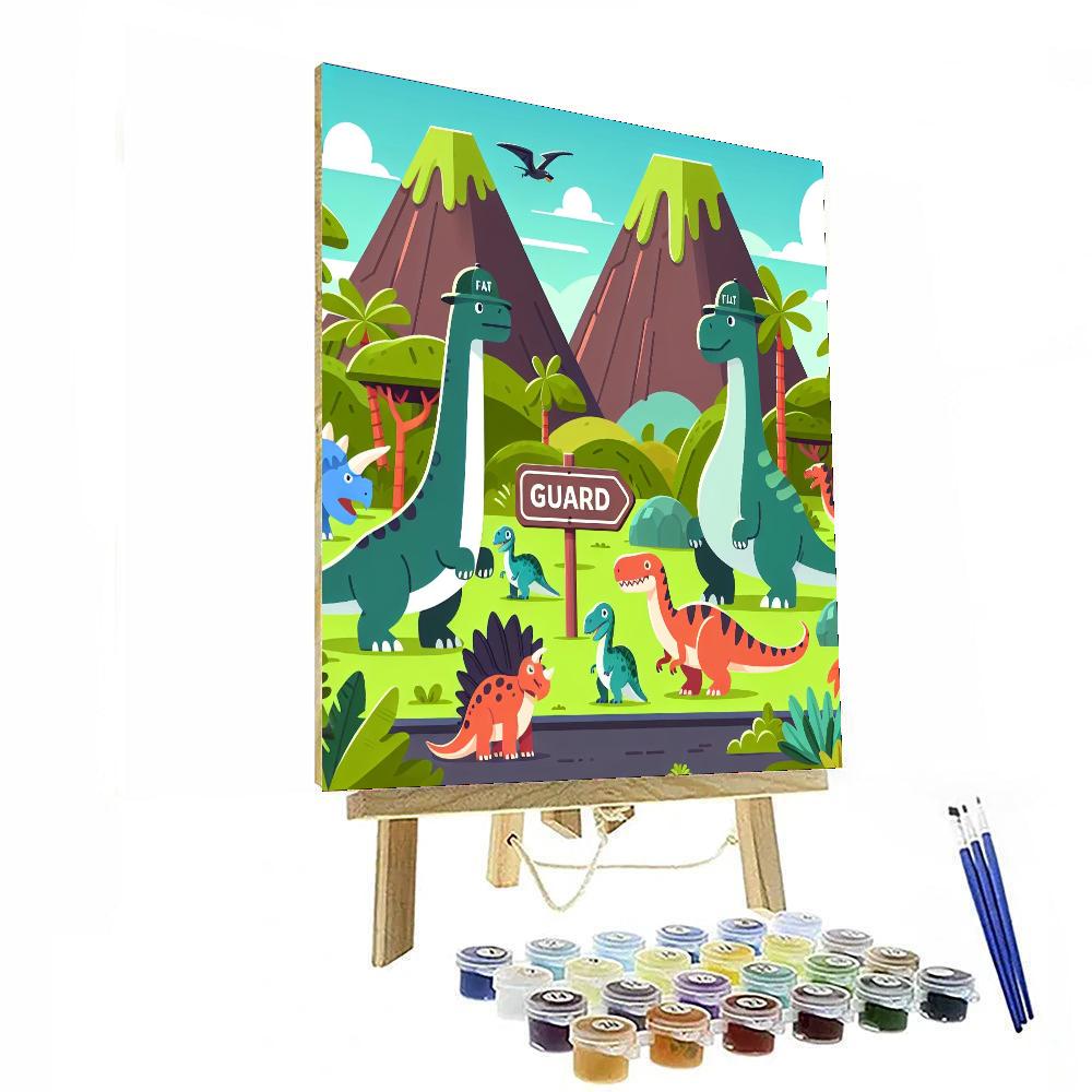 Dinosaur Ranger Expedition Paint By Numbers