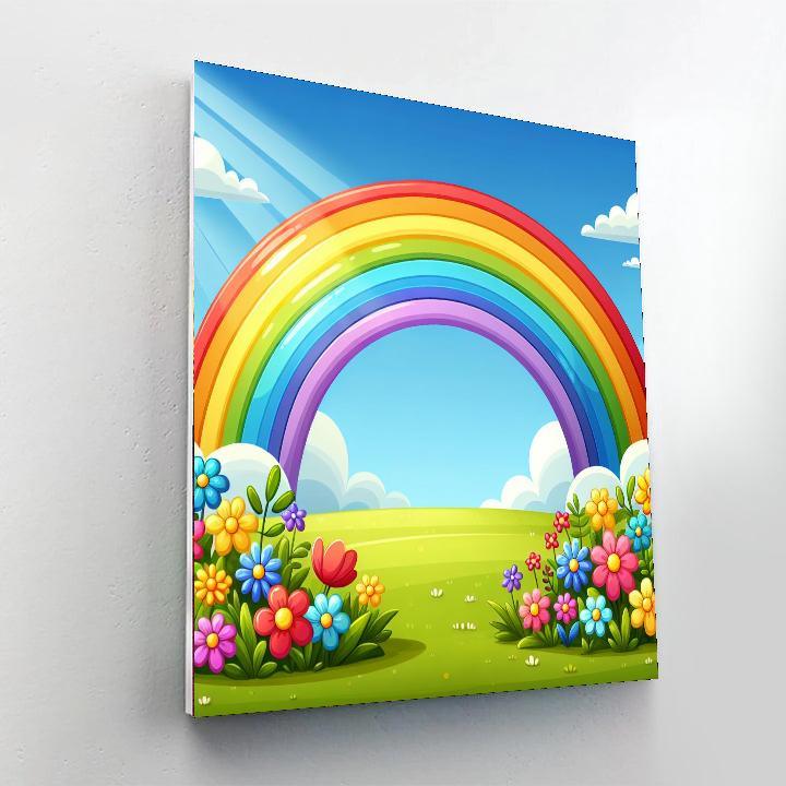 Radiant Rainbow Pathway Paint By Number