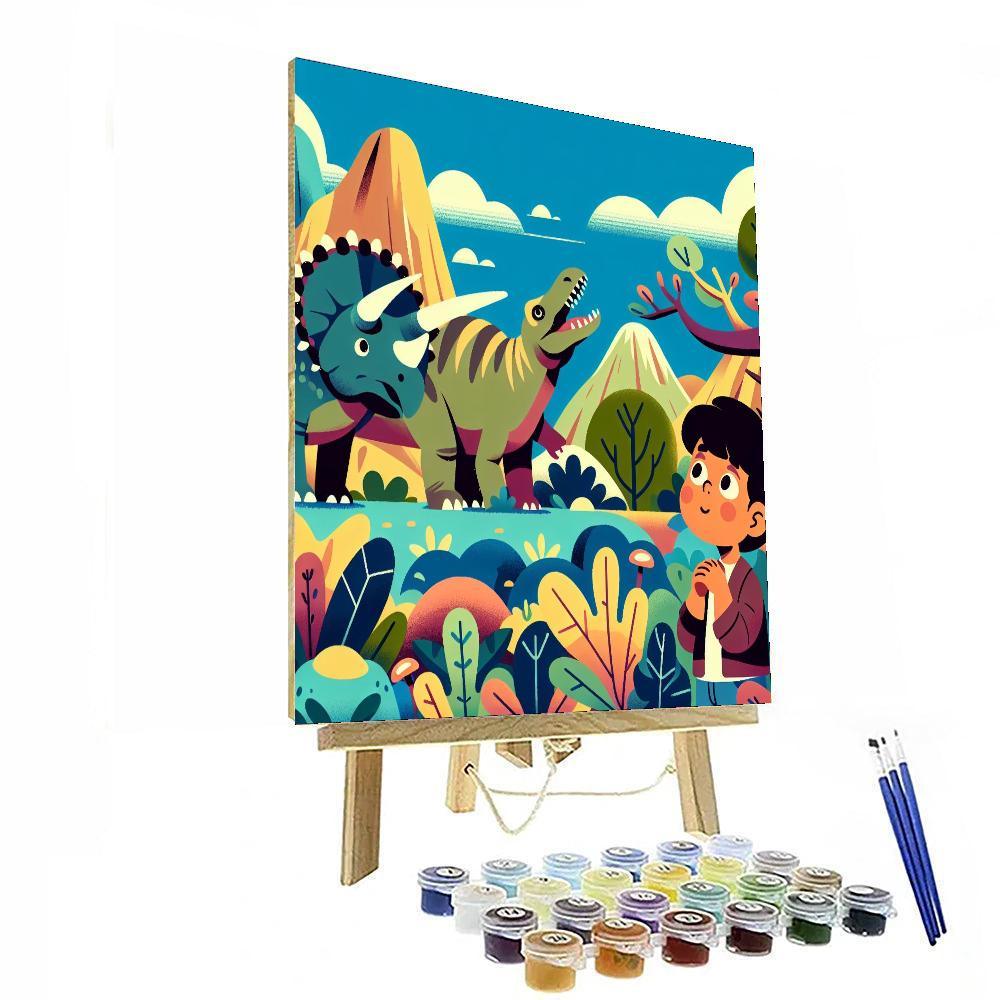 Dinosaur Discovery Path Paint By Numbers Kits