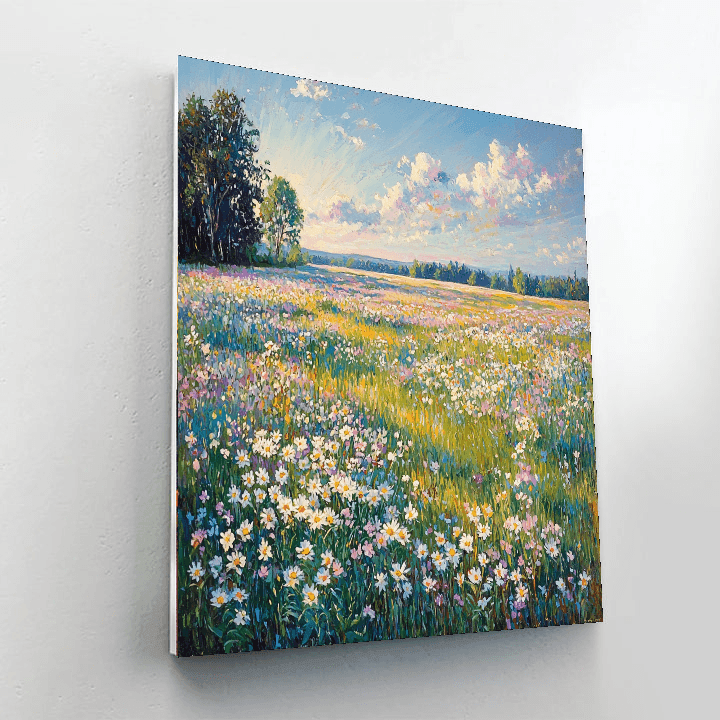 Claude Monet Inspired Gentle Meadows  Numbered Painting Kits