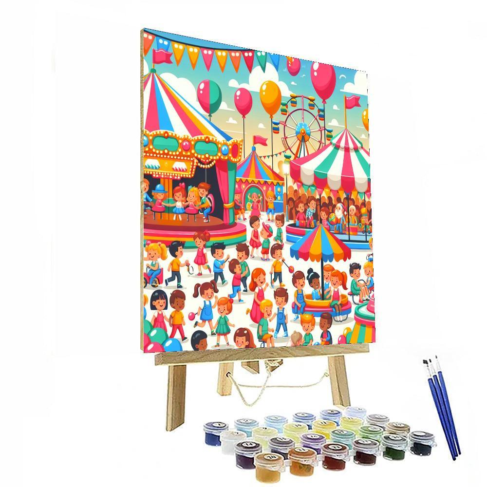 Joyful Day At The Carnival Paint By Numbers
