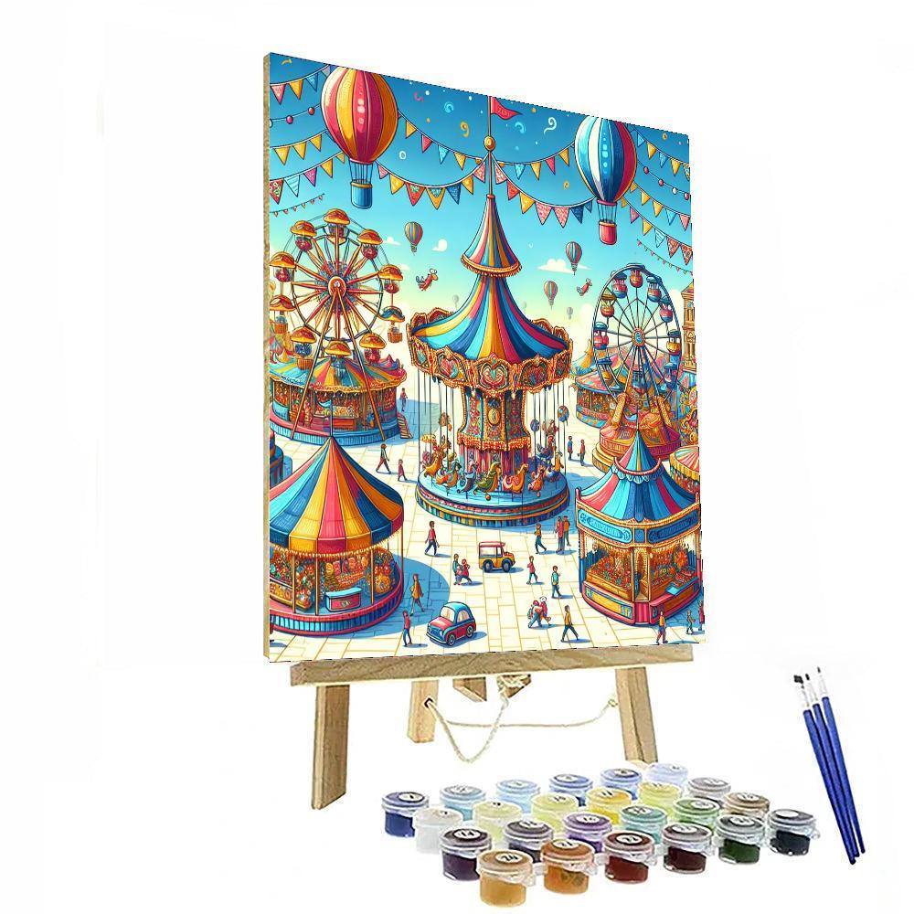 Joyful Carnival Festivity Paint By Number
