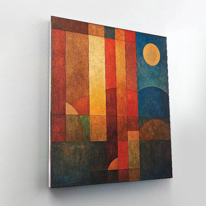 Paul Klee Inspired Harmony Of Earthly Echoes  Numbered Painting Kits