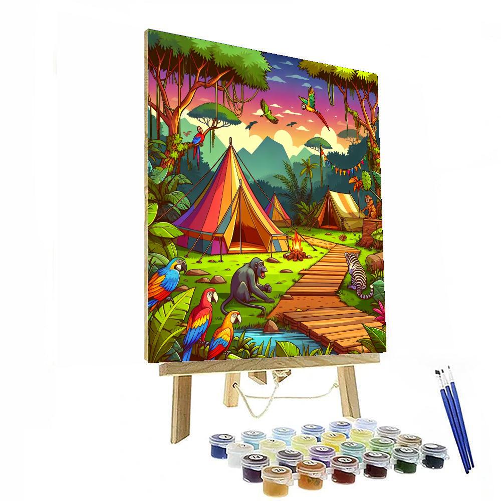 Jungle Explorer's Camp Numbered Painting Kits