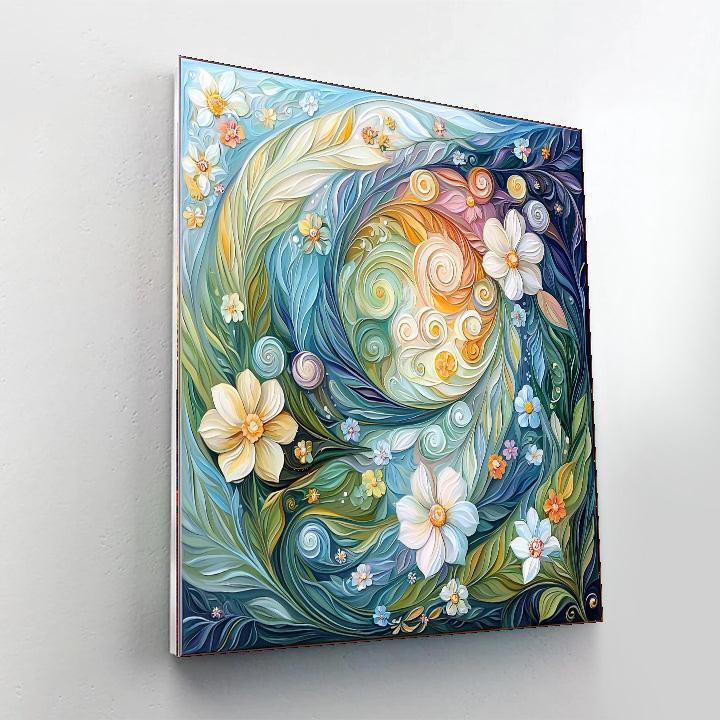 Alphonse Mucha Inspired Serenade Of Whirling Elements  Paint By Numbers Kits